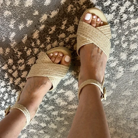 Steven New York Ramey Espadrille Platform Wedge Sandal - Raffia - Picture 2 of 15